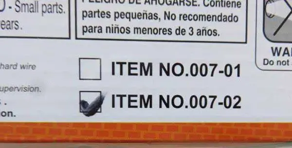 Photo from the official notice: CLADELLAS IMPORT Soft air gun toy gun — choking risk