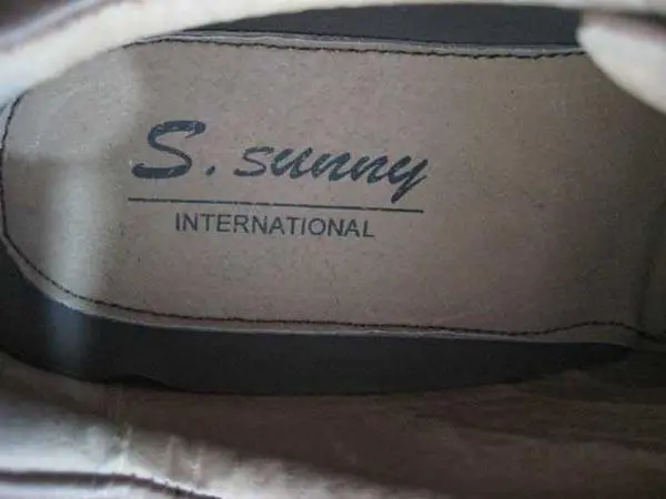 Foto dell’avviso ufficiale: S.sunny Scarpe da uomo — rischio: Rischio chimico (A12/0895/15)