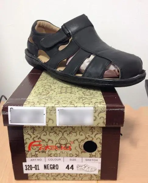 Foto dell’avviso ufficiale: FEREVA Sandals Sandali da uomo — rischio: Rischio chimico