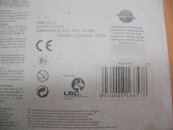 Photo from the official notice: Cigioki Unkown toy gun with darts — choking risk