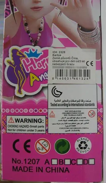 Foto do aviso oficial: Harry Angel Boneca de plástico — risco: Químico