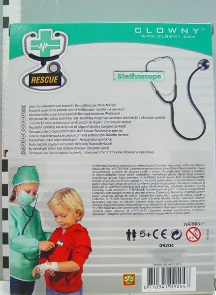 Photo de l’avis officiel: Clowny Rescue Stethoscope Jouet Stethoscope — risque: Risque chimique