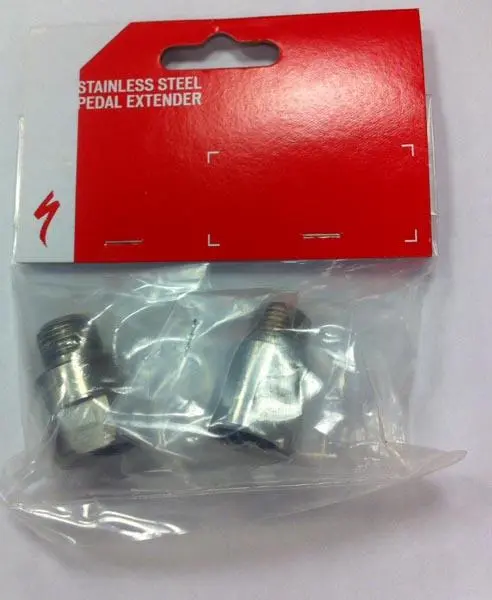 Foto do aviso oficial: Specialized Stainless Steel Pedal Extender Extensor do eixo do pedal da bicicleta — risco: Ferimentos