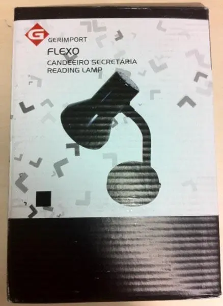 Foto do aviso oficial: Gerimport Reading Lamp Lâmpada de mesa — risco: Queimaduras & Choque elétrico