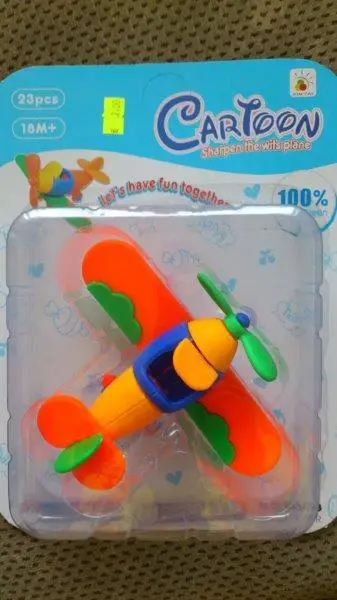 Foto do aviso oficial: Xin Tai Cartoon-Sharpen the wits plane Brinquedo de plástico — risco: Engasgamento