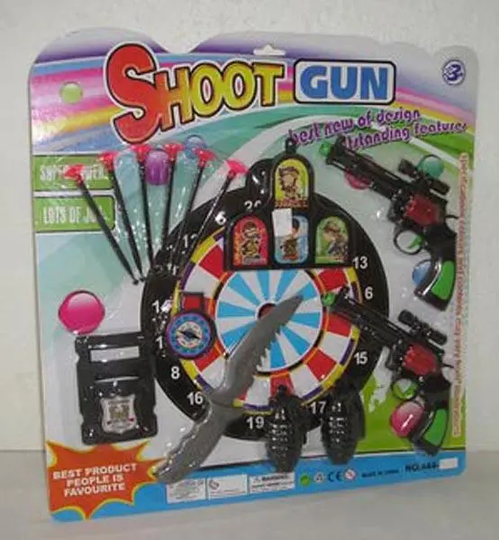 Foto aus der offiziellen Meldung: SHOOT GUN Spielzeug-Polizei gesetzt — Risiko: Ersticken