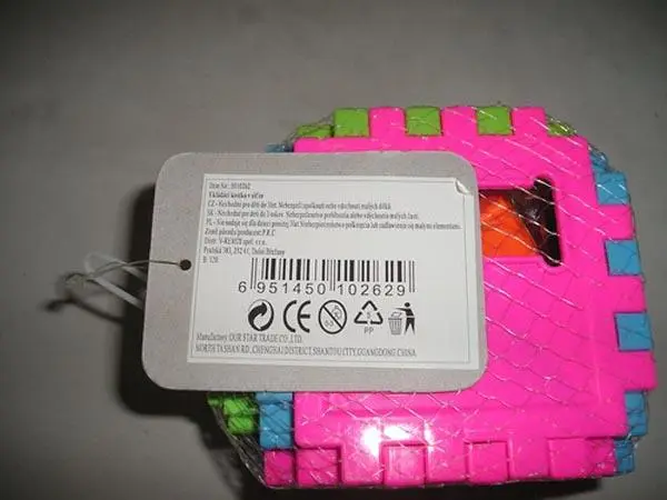 Photo from the official notice: Plastic educational toy — choking risk