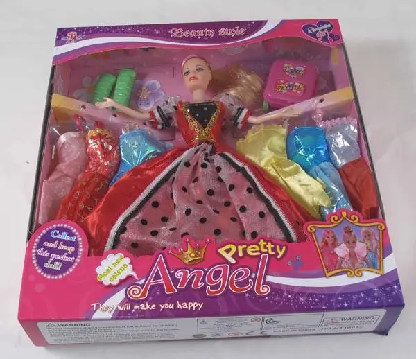 Photo de l’avis officiel: HUA TENG Pretty Angel Ensemble de poupées en plastique — risque: Risque chimique