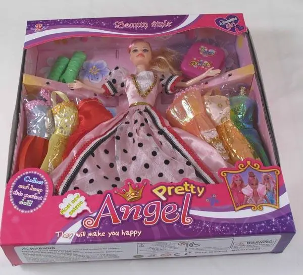 Photo de l’avis officiel: HUA TENG Pretty Angel Ensemble de poupées en plastique — risque: Risque chimique