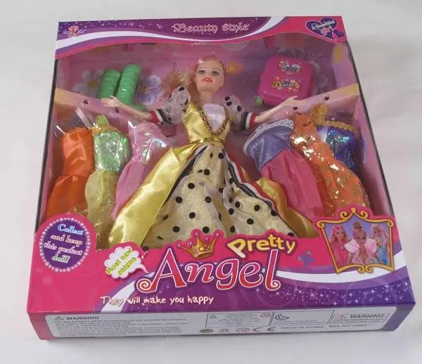 Photo de l’avis officiel: HUA TENG Pretty Angel Ensemble de poupées en plastique — risque: Risque chimique