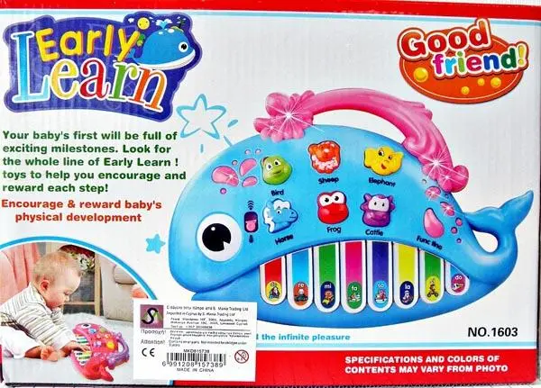 Foto do aviso oficial: Early Learn Brinquedo musical — risco: Engasgamento