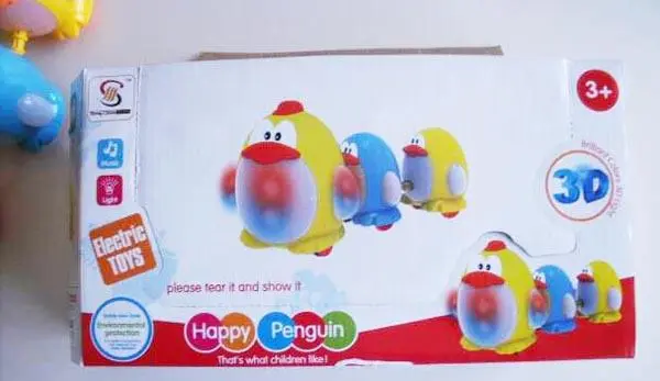 Foto do aviso oficial: Sheng Chuan Toys Happy Penguin Brinquedo de plástico — risco: Engasgamento