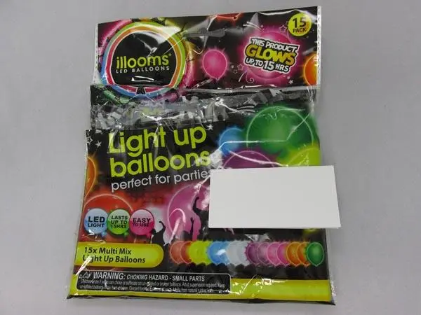 Photo de l’avis officiel: illooms Light Up Balloons Ballons LED — risque: Risque chimique (A11/0088/15)