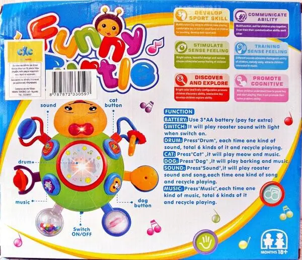 Photo from the official notice: Canhui Toys Funny Turtle activity toy — choking risk