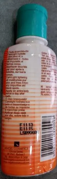 Foto do aviso oficial: Caro Light Huile Eclaircissante - Lightening Oil Produto de clareamento da pele — risco: Químico