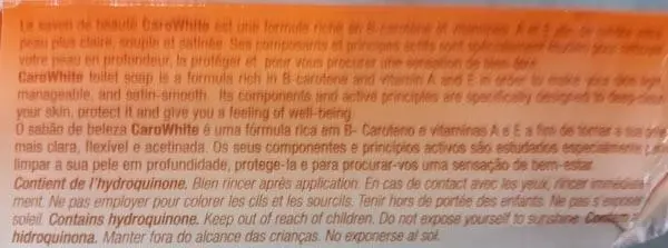 Foto del aviso oficial: Caro White Savon de Beauté Clarifiant ('Lightening beauty soap') Producto para aligerar la piel — riesgo: Riesgos químicos