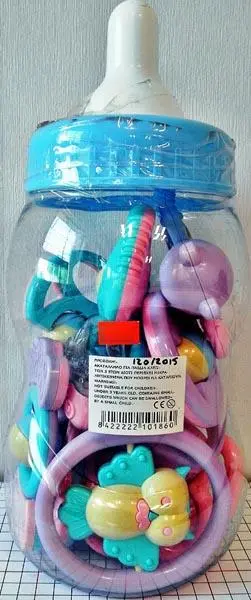 Foto aus der offiziellen Meldung: Baby Toys Babys Rasselset — Risiko: Ersticken