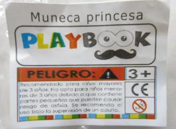 Foto do aviso oficial: Playbook Boneca de plástico — risco: Químico