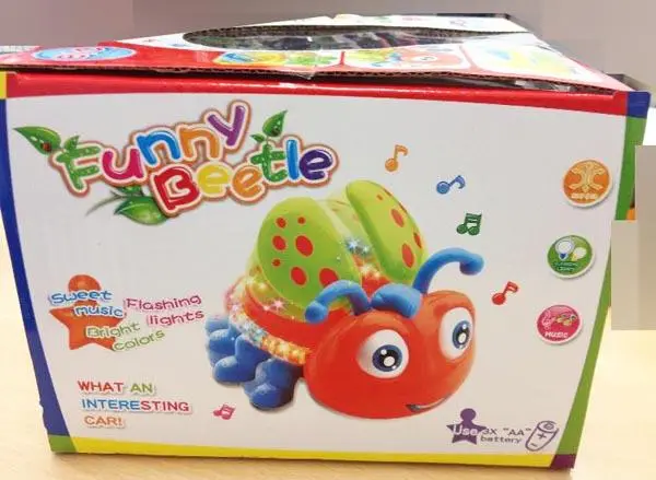 Photo de l’avis officiel: Color Baby Funny Beetle Jouet musical — risque: Étouffement