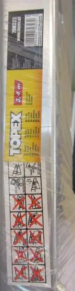 Photo de l’avis officiel: Topex Household Ladder Échelle — risque: Blessures