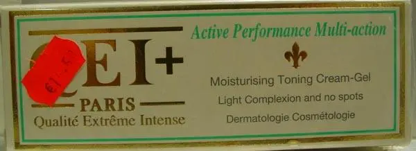 Zdjęcie z oficjalnego zgłoszenia: Laboratoire Pharmaplus, Qei+ Paris Active Performance Multi-action - Moisturising Toning Cream-Gel Produkt roz — ryzyko: Chemiczne