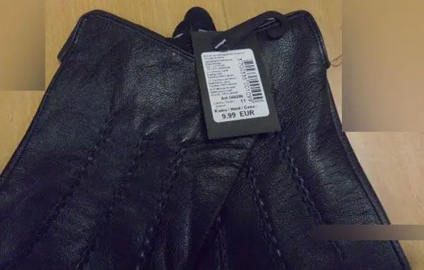 Photo de l’avis officiel: Glo Fashion Gants en cuir — risque: Risque chimique