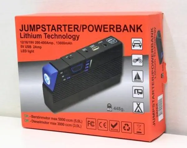 Photo de l’avis officiel: Satex Jumpstarter / Powerbank Bloc d’alimentation — risque: Choc électrique