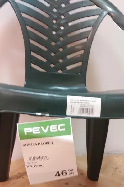 Photo de l’avis officiel: MALIBU Chaise en plastique — risque: Blessures