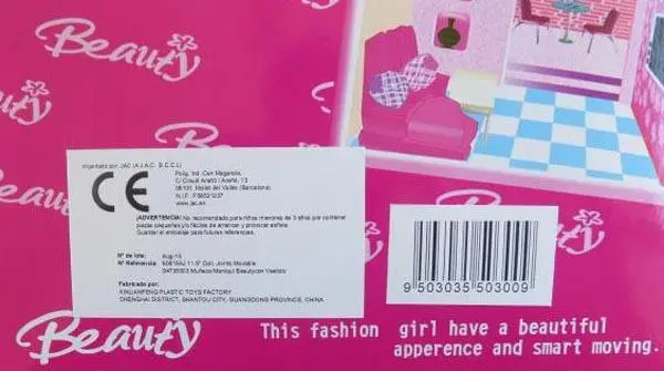 Foto do aviso oficial: Xinlianfeng Beauty Fashion Girl Boneca de plástico — risco: Químico