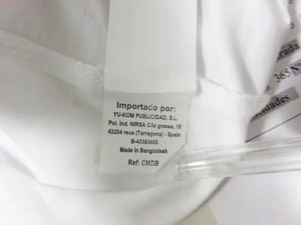 Photo de l’avis officiel: KIZ T-shirts pour bébés — risque: Étouffement