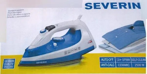 Photo de l’avis officiel: Severin Fer à vapeur — risque: Risque chimique