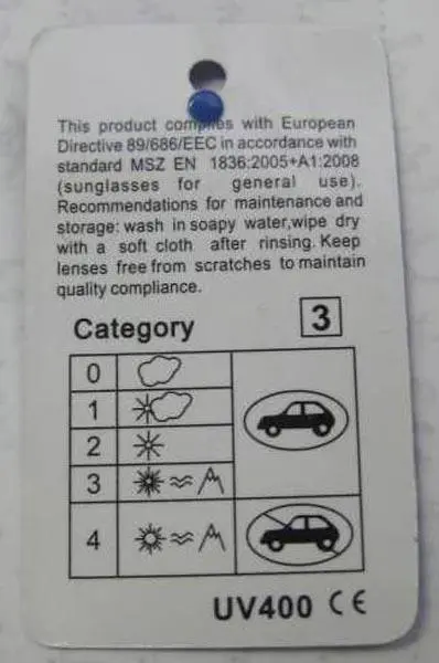 Foto aus der offiziellen Meldung: TLC VISION Sonnenbrillen — Risiko: Sehschaden
