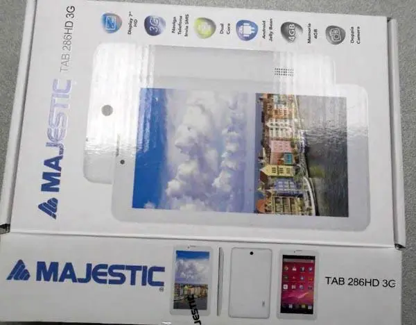 Foto do aviso oficial: MAJESTIC Computador tablet — risco: Choque elétrico