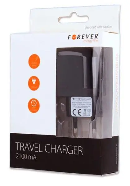 Foto aus der offiziellen Meldung: FOREVER TRAVEL CHARGER Micro Reiseladegerät — Risiko: Umwelt