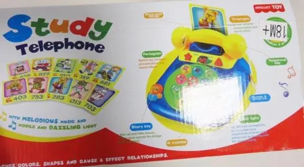 Foto do aviso oficial: Intellect Toy Study Telephone Telefone do brinquedo — risco: Engasgamento