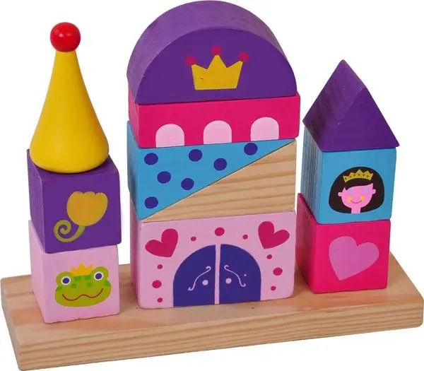 Photo de l’avis officiel: Great &amp; Small / Barnardo's Princess castle wooden building bricks Jouet en bois — risque: Étouffement