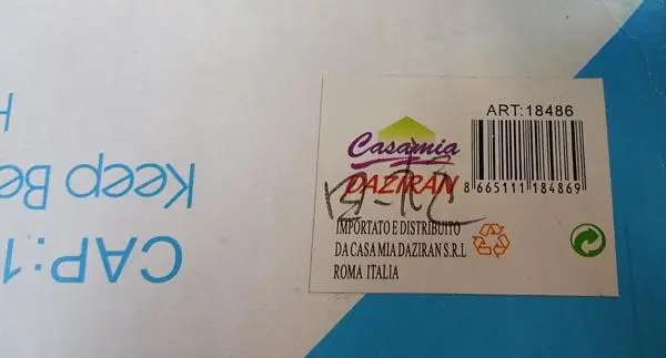 Foto dell’avviso ufficiale: Casamia / DAZIRAN Flacone Thermos — rischio: Rischio chimico