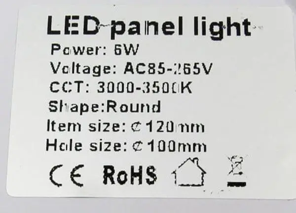 Foto do aviso oficial: Electrogear LED paneelivalaisin / LED Panel Light Luz — risco: Choque elétrico