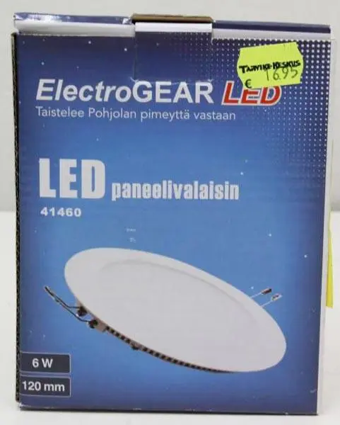 Foto do aviso oficial: Electrogear LED paneelivalaisin / LED Panel Light Luz — risco: Choque elétrico