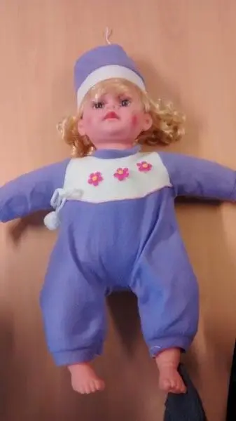 Foto do aviso oficial: Youfei Boneca de plástico com caixa de voz — risco: Químico & Engasgamento