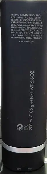 Photo from the official notice: SALERM COSMETICS - Homme Peeling Rajeunissant Visage /Rejuvenating Facial Peel peeling cream — chemical risk