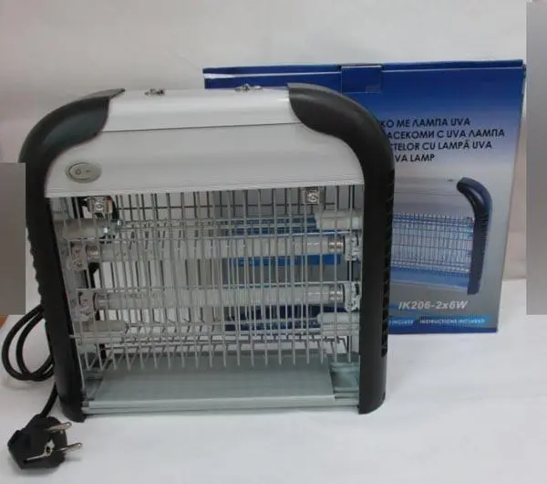 Photo from the official notice: Insect Killer / Electronic Insect Killer with UVA Lamp εlectric insect killer — electric shock risk