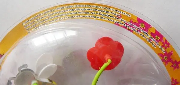 Photo de l’avis officiel: FLOWER Fleur en plastique — risque: Blessures