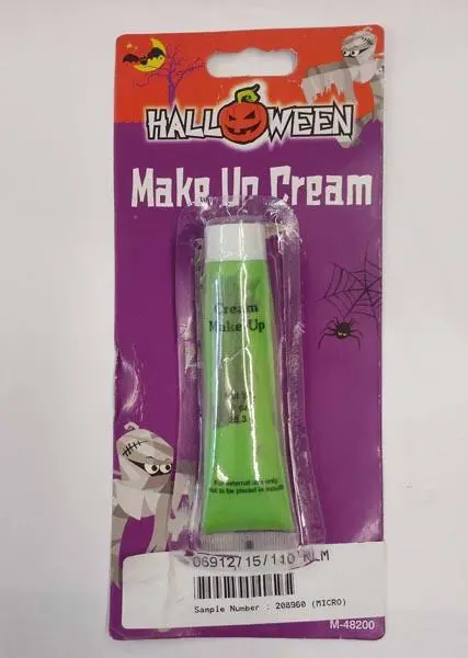 Photo de l’avis officiel: ITP Imports HALLOWEEN - Make Up Cream Maquillage crème — risque: Risque microbiologique