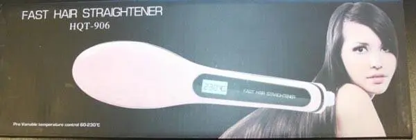 Photo from the official notice: Fast Hair Straightener — electric shock risk