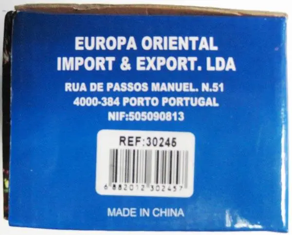 Photo de l’avis officiel: Europa Oriental SERIE NAVIDENA Chaîne d’éclairage — risque: Choc électrique