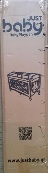 Photo from the official notice: JUST BABY BabyPlaypen children’s travel cot — suffocation risk