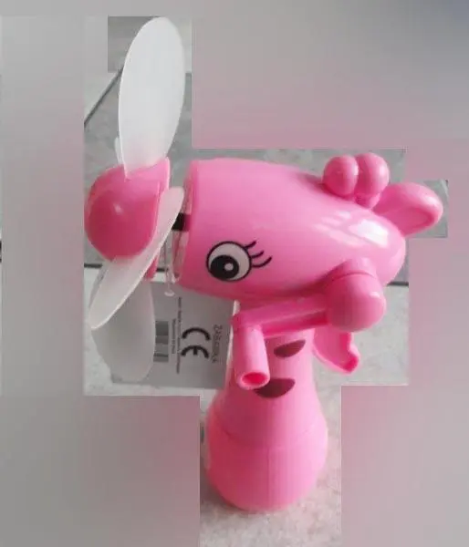 Photo from the official notice: Mist Spray Fan plastic toy fan — choking risk