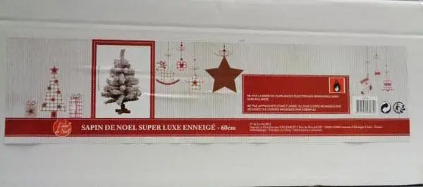 Foto del aviso oficial: Babou Sapin de Noël Super Luxe Enneigé 60 cm Árbol de Navidad artificial — riesgo: Lesiones