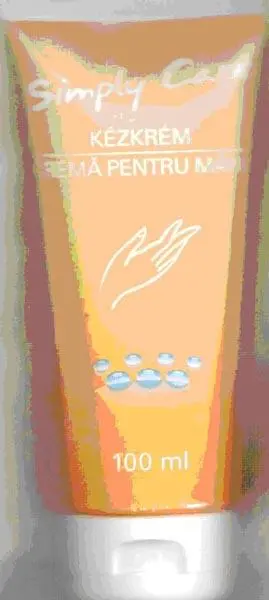 Photo from the official notice: Simply Care KÉZKRÉM ('Hand cream') — chemical risk